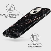 Burga Coque arrière Tough iPhone 14 - Rose Gold Marble