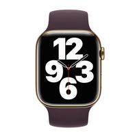Apple Bracelet Boucle unique en Silicone Apple Watch | 44/45/46/49 mm - Taille 4 - Dark Cherry