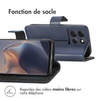 imoshion Étui de télephone portefeuille Motorola Moto G86 - Bleu foncé