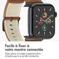 imoshion Bracelet Classic en cuir Apple Watch Series 1 t/m 11 / SE / Ultra (44/45/46/49 mm) - Marron