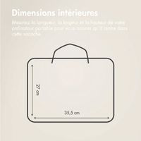 Accezz Leather Sac ordinateur 16 pouces - Beige