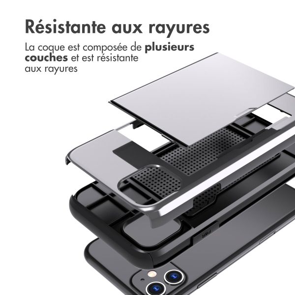 imoshion Coque arrière avec porte-cartes Apple iPhone 11 - Gris