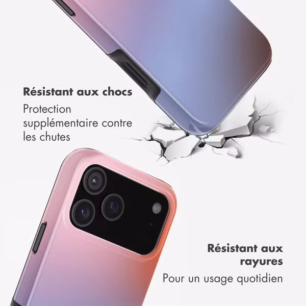 Selencia Coque arrière Vivid avec MagSafe Apple iPhone 17 Pro - Gradient Soft Blush