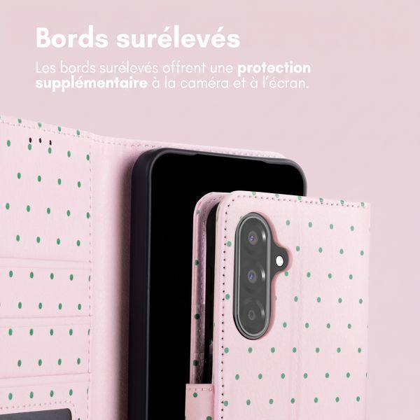 imoshion Étui de télephone portefeuille Design Samsung Galaxy A56 - Happy Dots