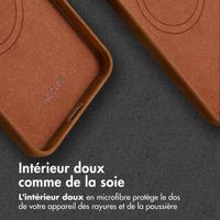 Accezz Coque MagSafe en cuir vintage Samsung Galaxy A56 - Tabacco Cognac