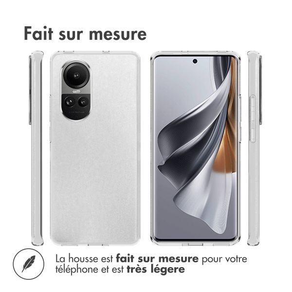 Accezz Coque Clear le Oppo Reno 10 / 10 Pro - Transparent