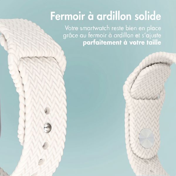 imoshion Bracelet tressé en silicone Apple Watch | 38/40/41/42 mm - Lumière stellaire