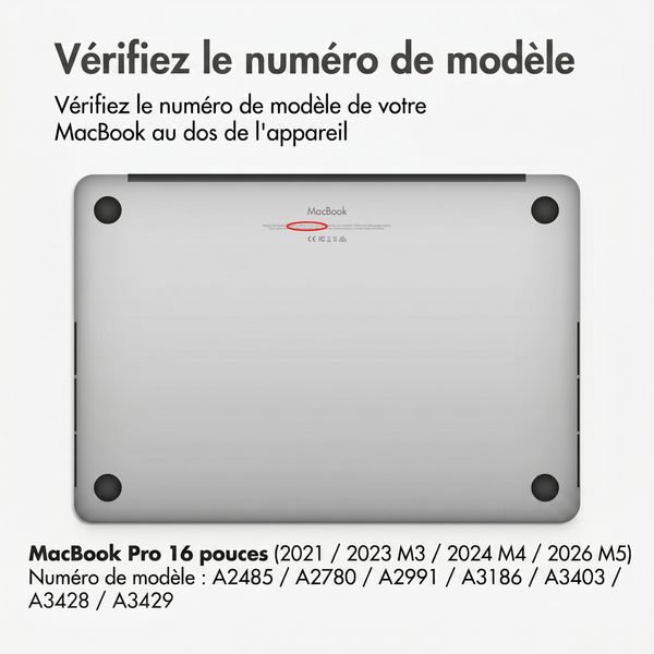 imoshion Coque Laptop Apple MacBook Pro 16 pouces (2021 / 2023 M3 / 2024 M4 / 2026 M5) - Frosted