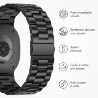 imoshion Bracelet en acier Samsung Galaxy Watch 8 (40/44mm) / Classic (46mm) - Noir