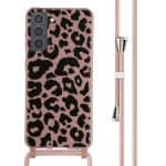 imoshion Coque design en silicone avec cordon Samsung Galaxy S21 - Animal Pink