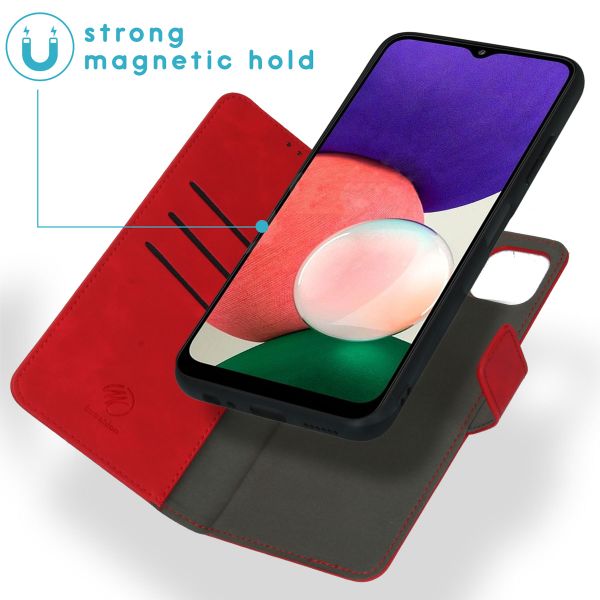 imoshion Etui de téléphone 2-en-1 amovible Galaxy A22 (5G) - Rouge