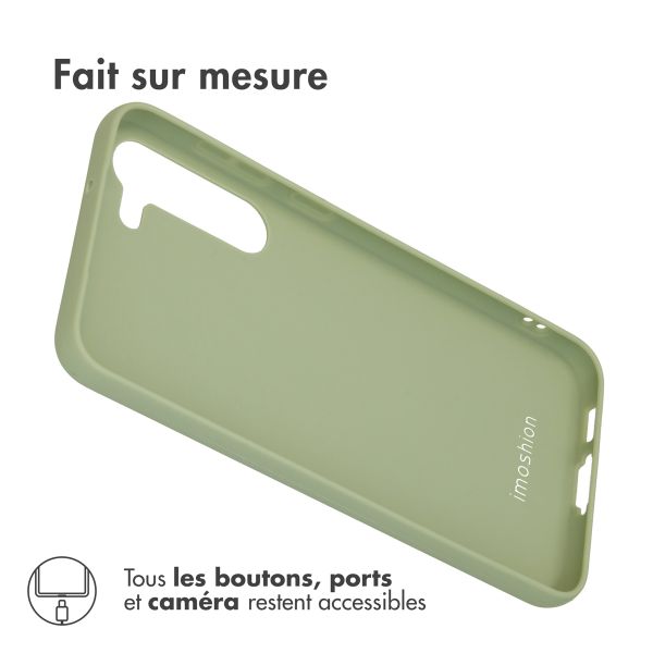 imoshion Coque Couleur Samsung Galaxy S23 Plus - Olive Green