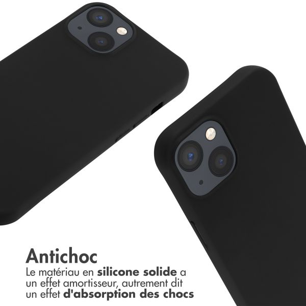 imoshion ﻿Coque en silicone avec cordon iPhone 13 - Noir