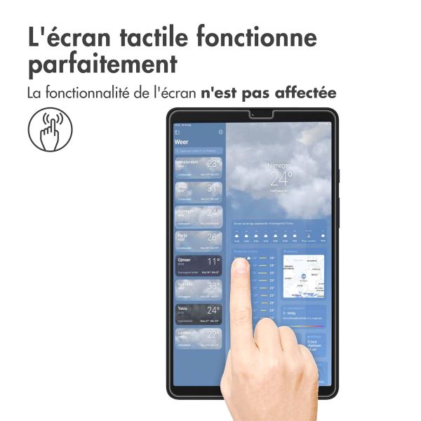 imoshion Protection d'écran en verre trempé Samsung Galaxy Tab A9 8.7 pouces - Transparent