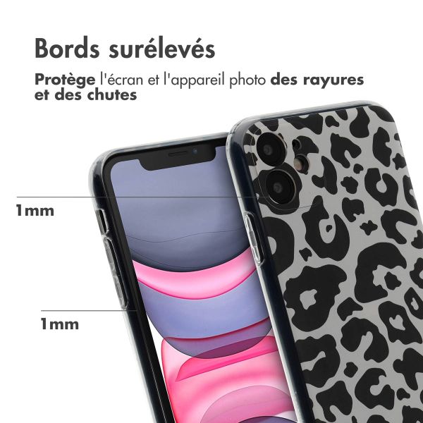imoshion Coque Design Apple iPhone 11 - Leopard Transparent