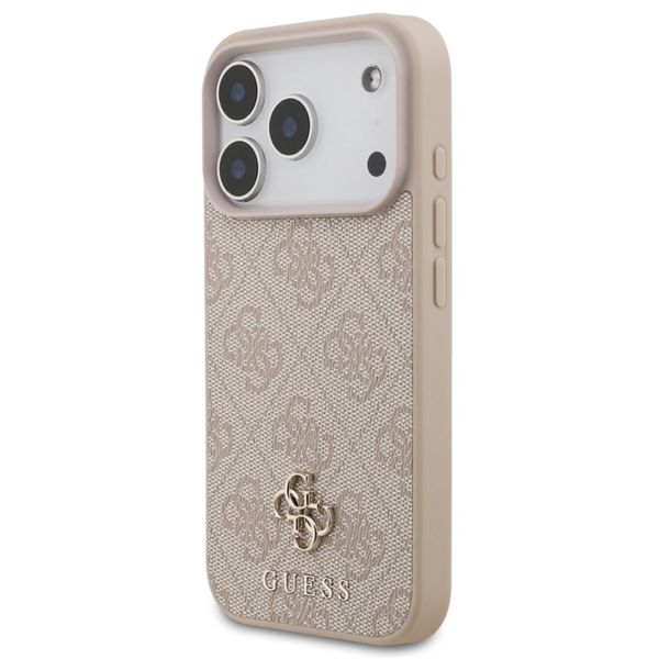 Guess Coque 4G Metal Logo MagSafe Apple iPhone 17 Pro - Rose