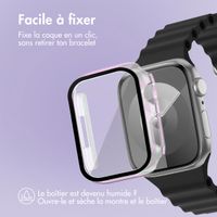 imoshion Coque rigide brillante à couverture complète pour Apple Watch Series 7 / 8 / 9 - 41 mm - Pearlescent