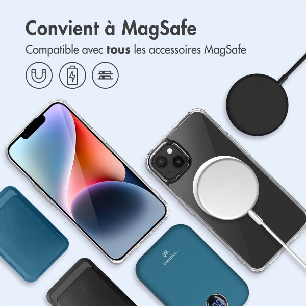 imoshion Coque arrière de protection avec MagSafe Apple iPhone 14 Plus - Transparent