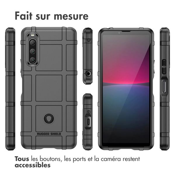 imoshion Coque Rugged Shield Sony Xperia 10 V - Noir