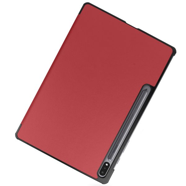 imoshion Coque tablette Trifold Samsung Galaxy Tab S8 Plus / S7 Plus / S7 FE 5G - Rouge