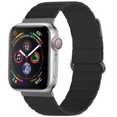 imoshion Bracelet en cuir magnétique Apple Watch Series 1 t/m 9 / SE (38/40/41 mm) | Series 10 / 11 (42 mm) - Noir