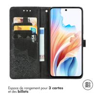 imoshion Etui de téléphone portefeuille Mandala Oppo A79 - Noir