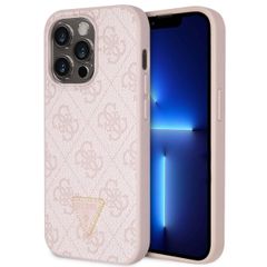 Guess Coque 4G Logo Triangle Strass Apple iPhone 15 Pro - Rose