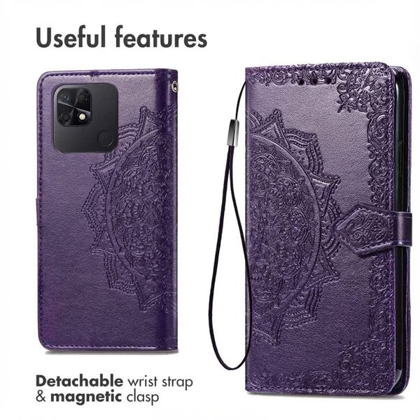 imoshion Etui de télephone Mandala Xiaomi Redmi 10C - Violet