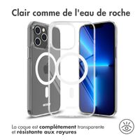 Accezz Coque Clear avec MagSafe pour l'Apple iPhone 13 Pro Max - Transparent