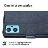 imoshion Étui de téléphone portefeuille Luxe Realme 9i - Bleu foncé