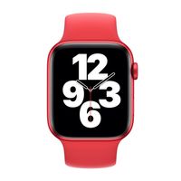 Apple Bracelet Boucle unique en Silicone Apple Watch Series 1 - 9 / SE (38/40/41 mm) | Series 10 / 11 (42 mm) - Taille 5 - (Product) Red