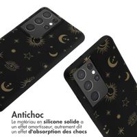 imoshion Coque design en silicone avec cordon Samsung Galaxy S21 Ultra - Sky Black