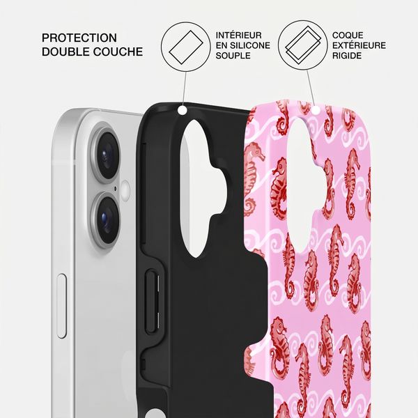 Burga Coque Tough MagSafe Apple iPhone 16 - Coral Reef