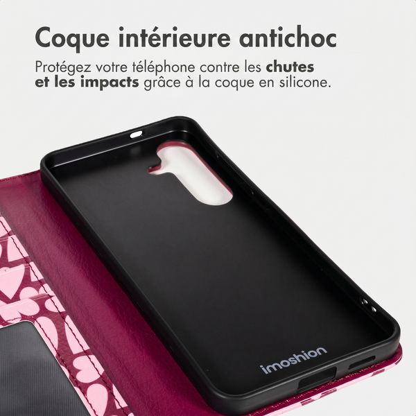 imoshion Étui de télephone portefeuille Design Samsung Galaxy S25 - Hearty Blush