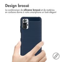 imoshion Coque Brushed Xiaomi Redmi Note 10 (5G) - Bleu foncé