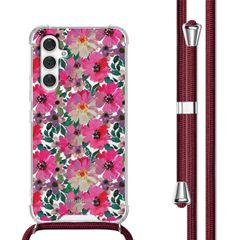 imoshion Coque Design avec cordon Samsung Galaxy A54 (5G) - Flower Water