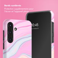 Selencia Coque arrière Vivid Samsung Galaxy S25 - Pastel Lipstick Marble