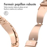 imoshion Bracelet en acier Apple Watch Series 1 á 10 / SE / Ultra (2) (44/45/46/49 mm) - Rose Dorée