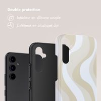 Selencia Coque arrière Vivid Samsung Galaxy A34 (5G) - Desert Waves Beige