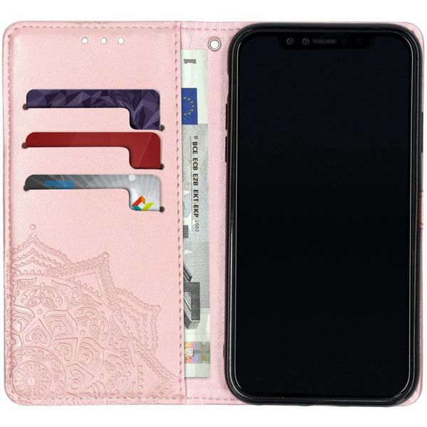 Etui de téléphone portefeuille Mandala iPhone Xr