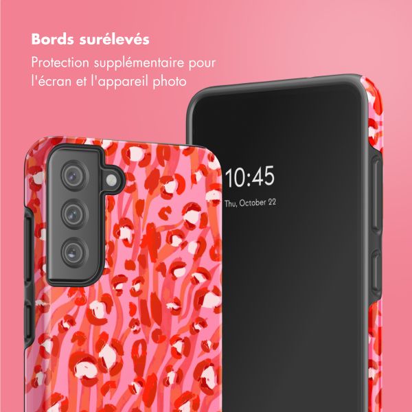 Selencia Coque arrière Vivid Samsung Galaxy S21 FE - Wild Spots Lipstick