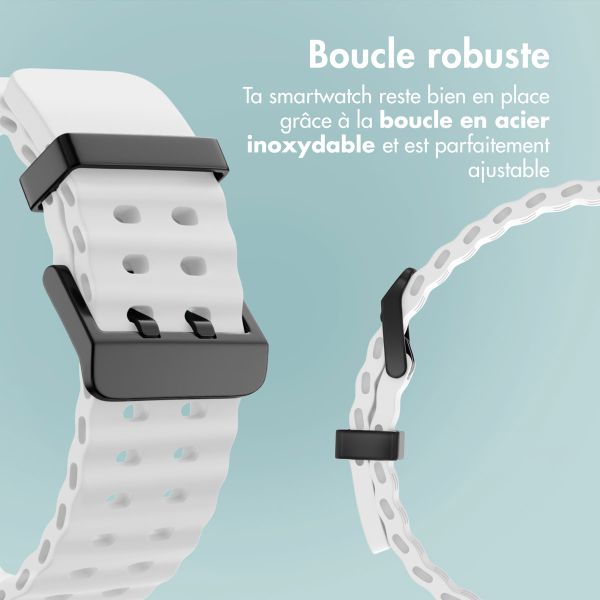 imoshion Bracelet Ocean en silicone Samsung Galaxy Watch Ultra (2024/2025) - Blanc