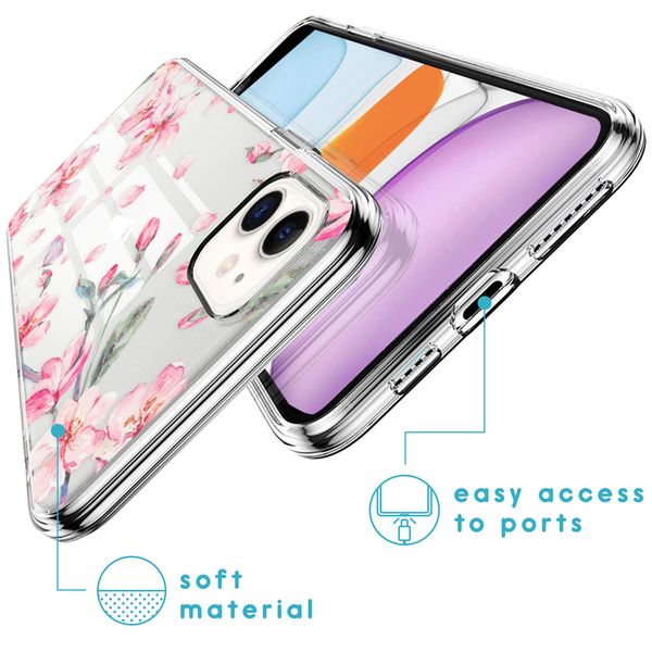 imoshion Coque Design iPhone 11 - Fleur - Rose