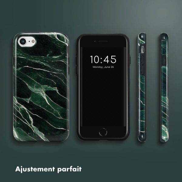 Selencia Coque arrière Vivid Apple iPhone SE (2022 / 2020) / 8 / 7 / 6(s) - Chic Marble Quartz