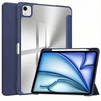 imoshion Coque tablette rigide Trifold Apple iPad Air 13 pouces (2025) M3 / (2024) M2 - Bleu foncé