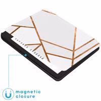 imoshion Design Slim Hard Sleepcover avec support Kobo Sage / Tolino Epos 3 - White Graphic