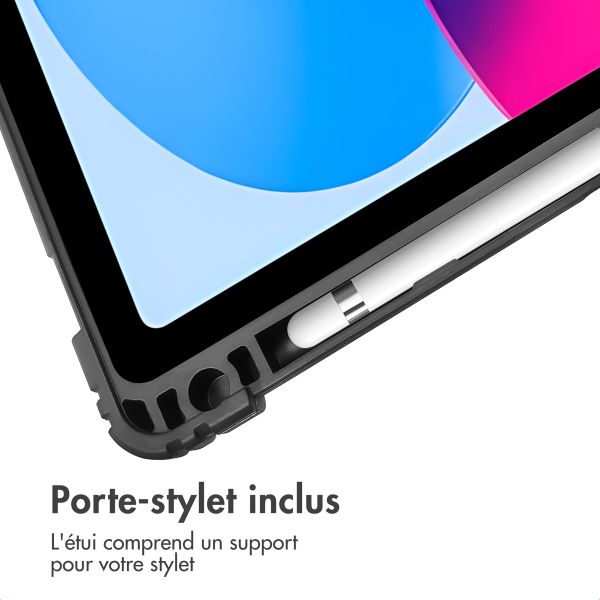 Accezz Coque tablette Rugged Trifold Apple iPad 11 (2025) 11 pouces A16 / iPad 10 (2022) 10.9 pouces - Bleu foncé