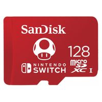 SanDisk microSD Nintendo Switch - 128G - Mushroom