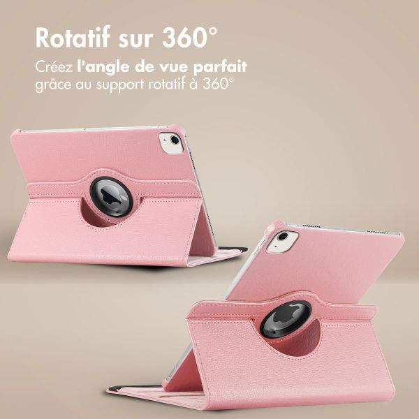 imoshion Coque tablette rotatif à 360° iPad Air 13 pouces (2024) M2 - Rose