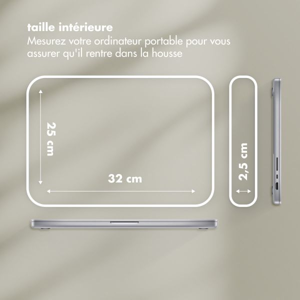 Selencia Pochette ordinateur Teddy 13-14 pouces - Sage Green